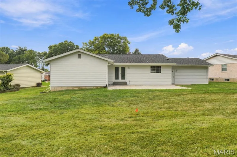 The large backyard is perfect for your friends and family to gather — 1230 Luray Drive, Chesterfield, MO 63017