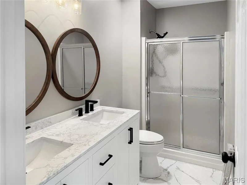 Updated bathroom off the main bedroom — 6 Whispering Rock Court, O'Fallon, MO 63366