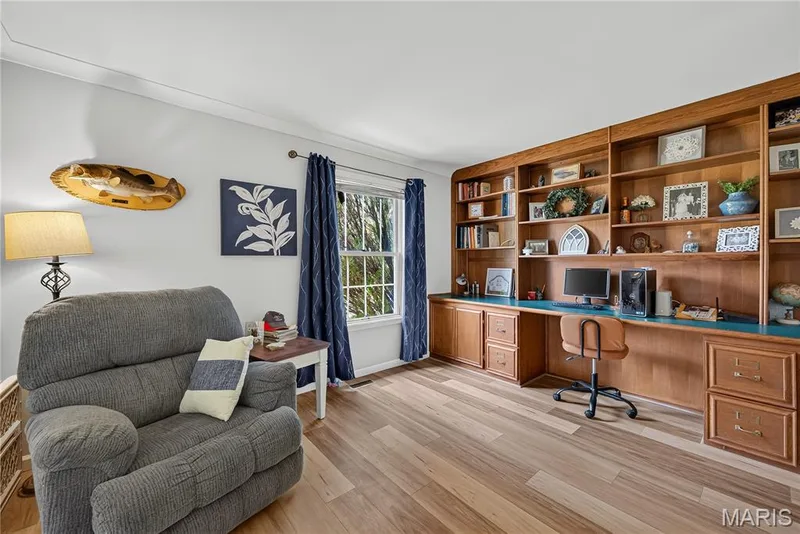 Office/Den with Built-in Book Shelves — 47 Park Place, St Peters, MO 63376