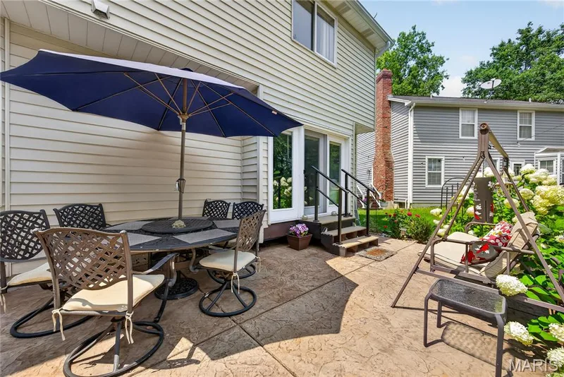 Stamped patio — 47 Park Place, St Peters, MO 63376