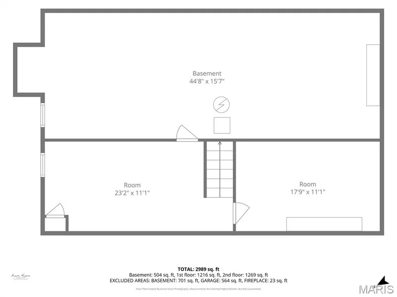 Floor Plan-Basement — 47 Park Place, St Peters, MO 63376