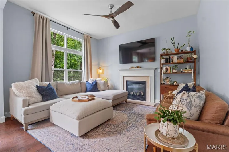 Hearth Room w/ gas fireplace. — 14 Prairie Lake Court, Wentzville, MO 63385