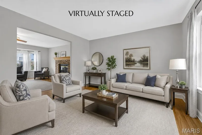 Virtually Staged-Formal living room is currently used as toy room for grandkids but has great potential. — 2087 Hackmann Estates Drive, St Charles, MO 63303