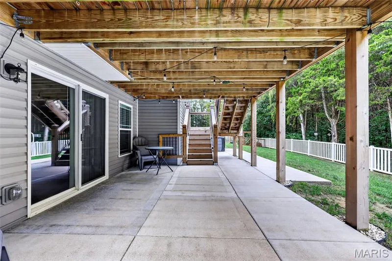 Expanded concrete patio! — 826 Liberty Creek Drive, Wentzville, MO 63385