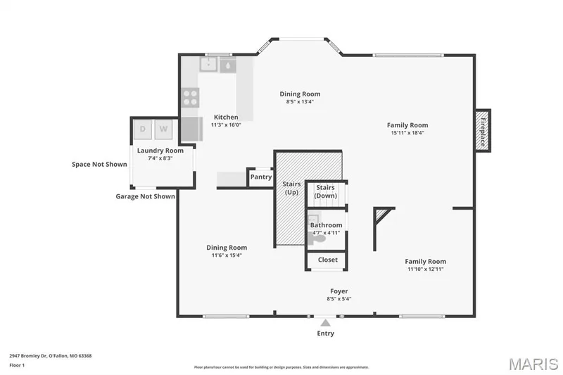 Floor plan — 2947 Bromley Drive, O'Fallon, MO 63368