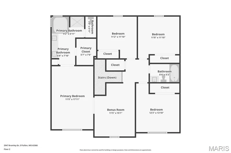 Floor plan — 2947 Bromley Drive, O'Fallon, MO 63368