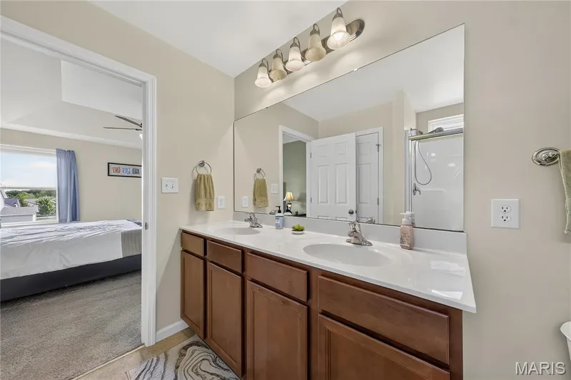 Primary Bathroom — 132 Riverdale Woods Circle, O'Fallon, MO 63366