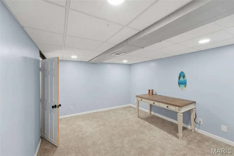 This room in the basement could be used as a hobby room, office, sleeping area, toy room, gym... — 17 Oak Hill Lane, St Peters, MO 63376
