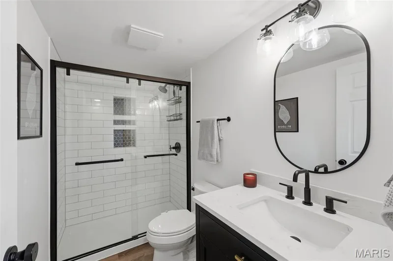 Updated basement bathroom. — 17 Oak Hill Lane, St Peters, MO 63376