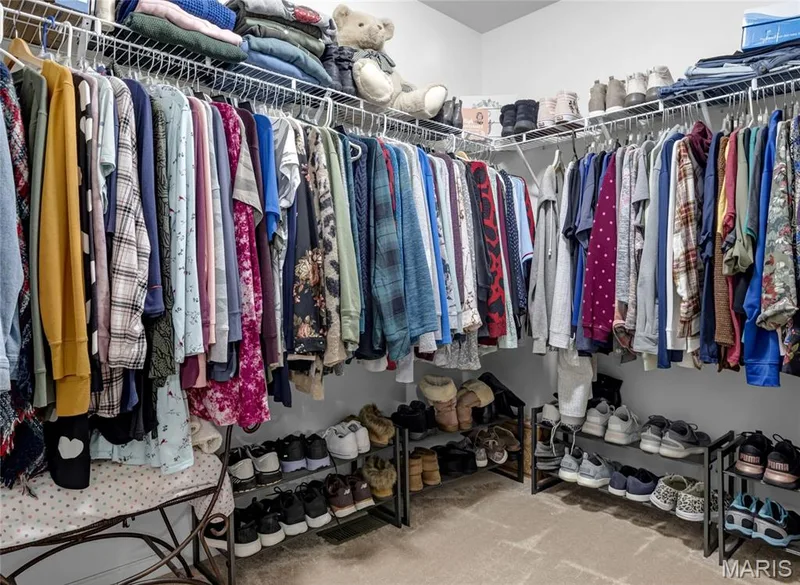 Primary bedroom closet — 492 Pleasant Breeze Drive, Wentzville, MO 63385