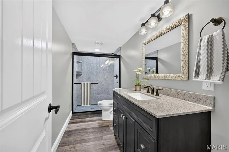 lower-level full bath — 132 Miranda Court, Wentzville, MO 63385
