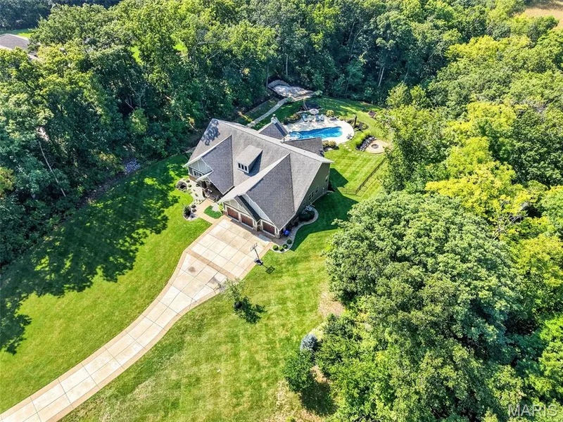 Situated on 5+ tree lined acres — 1950 Diehr Road, Wentzville, MO 63385