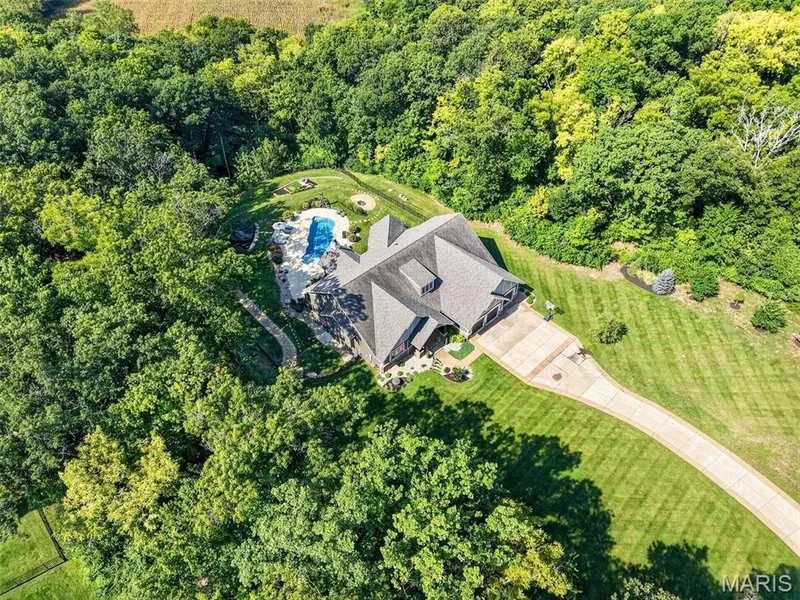 Birds eye view of this stunning property — 1950 Diehr Road, Wentzville, MO 63385