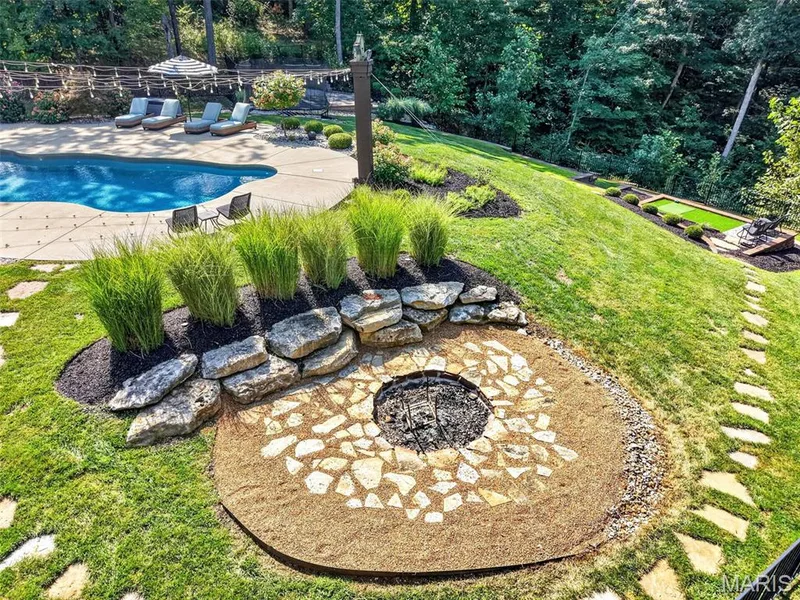 Close up of firepit area — 1950 Diehr Road, Wentzville, MO 63385