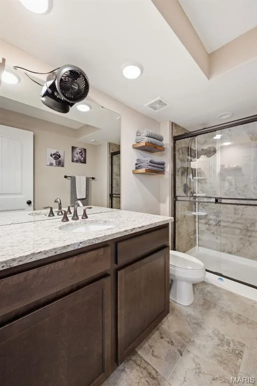 3rd full bathroom is located in the finished lower level — 103 Pomodora Circle, Wentzville, MO 63385