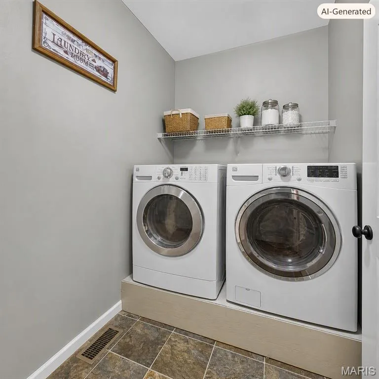 Enjoy the main floor laundry room. — 1125 Crystal Creek Parkway, Wentzville, MO 63385