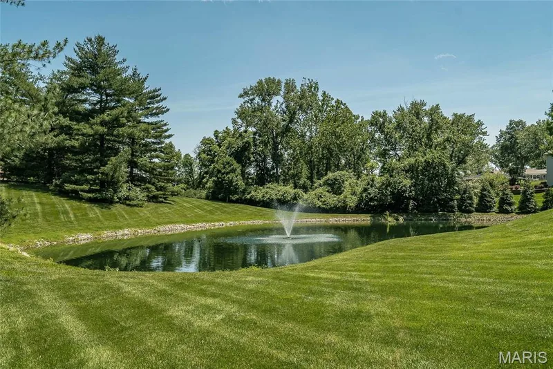 Community water feature, lots of green space and common ground. — 1512 Bedford Forge Court #19, Chesterfield, MO 63017