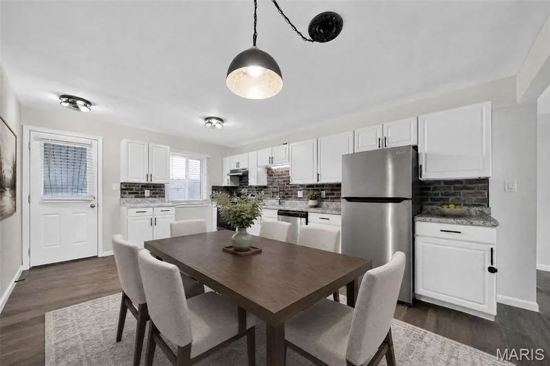 Kitchen and Dining Area *Virtually Staged* — 1823 Gascony Parc Drive #1823, Lake St. Louis, MO 63367