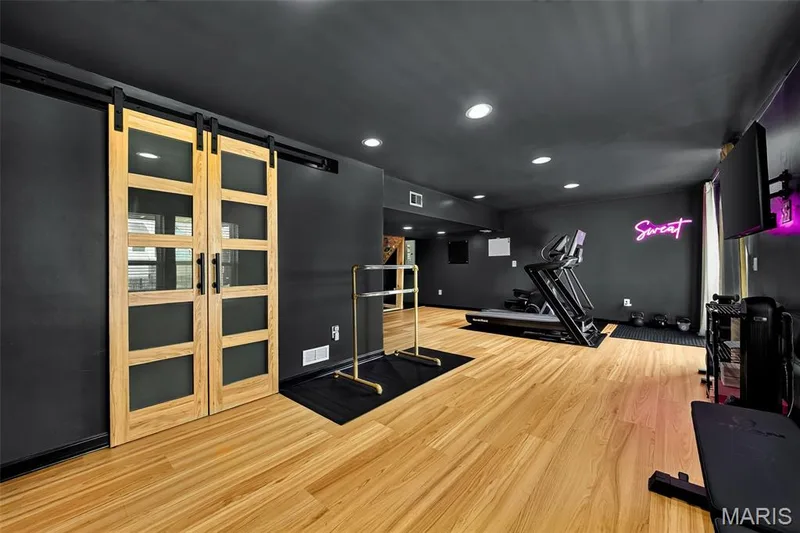 Finished basement with all the extra touches! Whether you are wanting a work out space or extra living space...this is it! — 2211 Eagle River Drive, O'Fallon, MO 63366