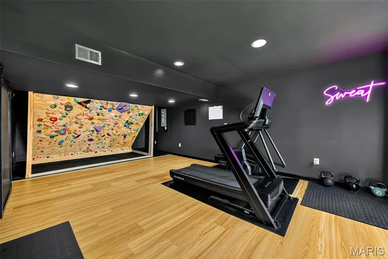 The climbing wall can stay or go! Your choice! — 2211 Eagle River Drive, O'Fallon, MO 63366