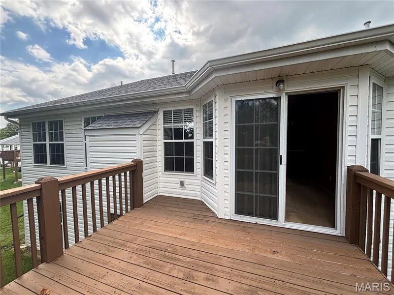 Your own private deck off the back of the home — 620 Grayhawk Circle, Wentzville, MO 63385