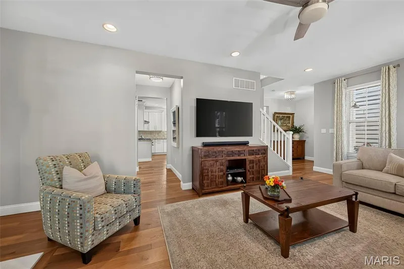Entry to Foyer and Half Bath from Living Room — 3253 Camp Street, St Charles, MO 63301