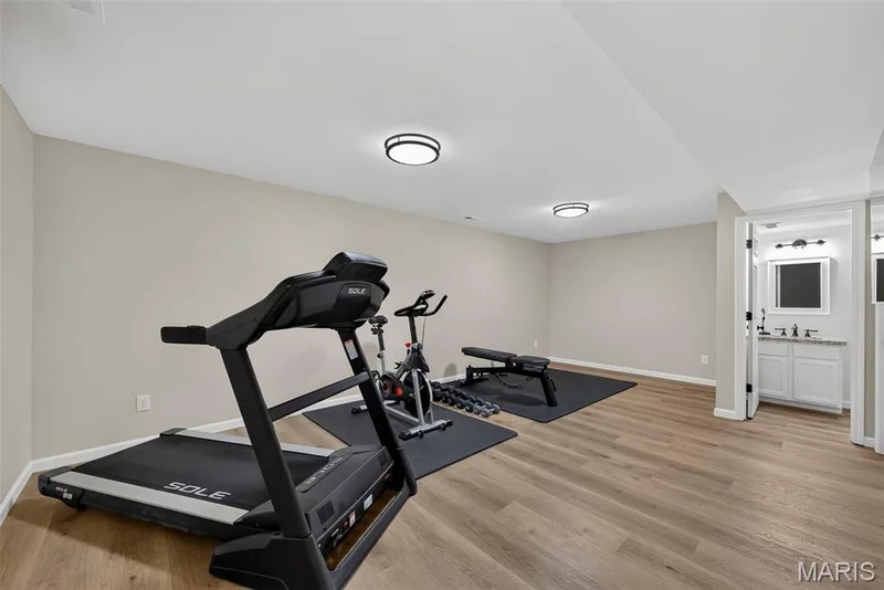 Finished Basement Rec Room with Full Bathroom — 3253 Camp Street, St Charles, MO 63301