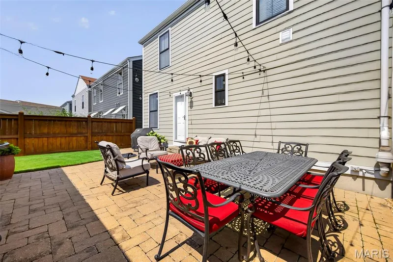 Beautiful Courtyard with Bistro Lights — 3253 Camp Street, St Charles, MO 63301
