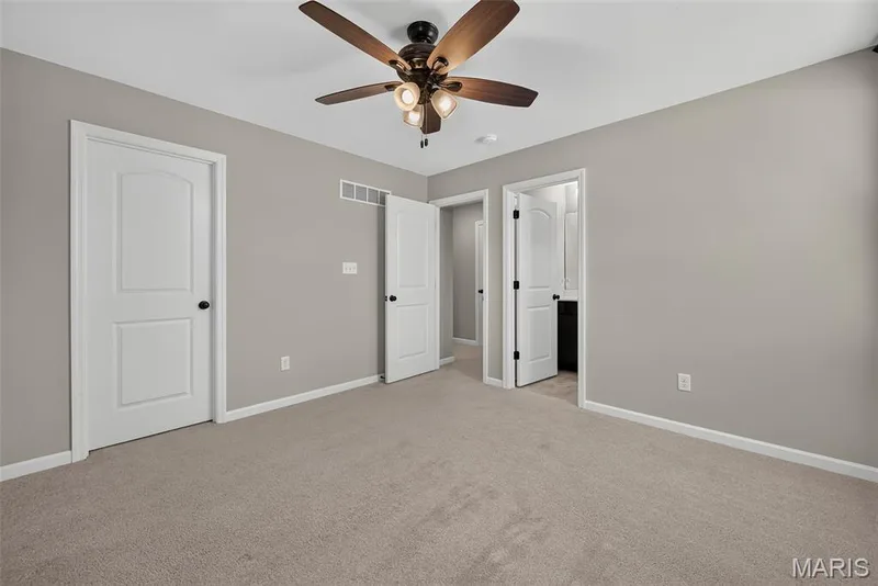 Secondary Bedroom with Walk in Closet and Private Bath — 106 Downview Drive, O'Fallon, MO 63368