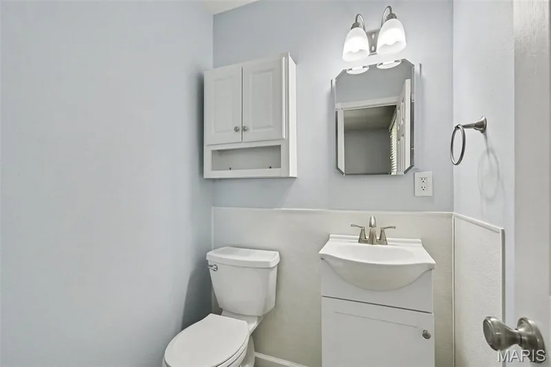 ...and a convenient, updated 1/2 bath ensuite! — 39 Oxbow Road, St Peters, MO 63376