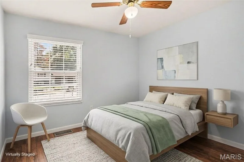 Virtually staged - front center bedroom #3 — 39 Oxbow Road, St Peters, MO 63376