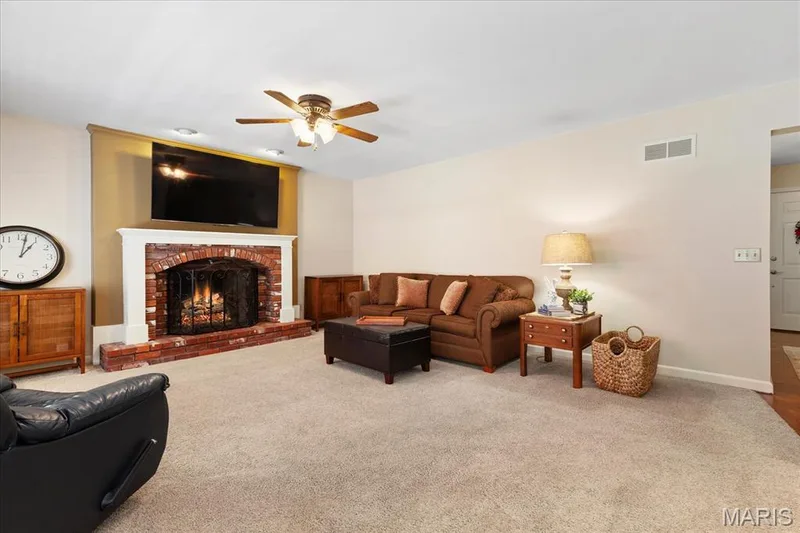 Wood Burning Fireplace — 1131 Black Forest Drive, St Charles, MO 63301