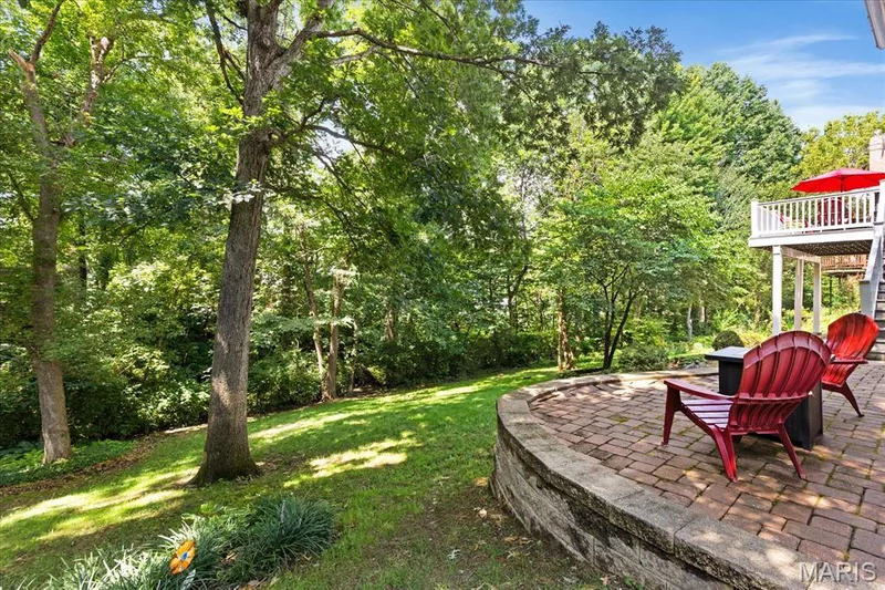 Overlooking Wooded Backyard — 1131 Black Forest Drive, St Charles, MO 63301