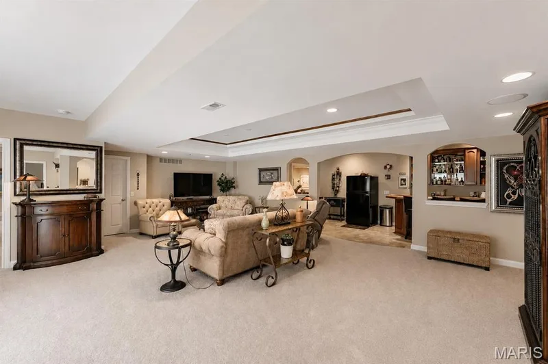 Lower level family room — 4484 Kingfisher Court, Augusta, MO 63332