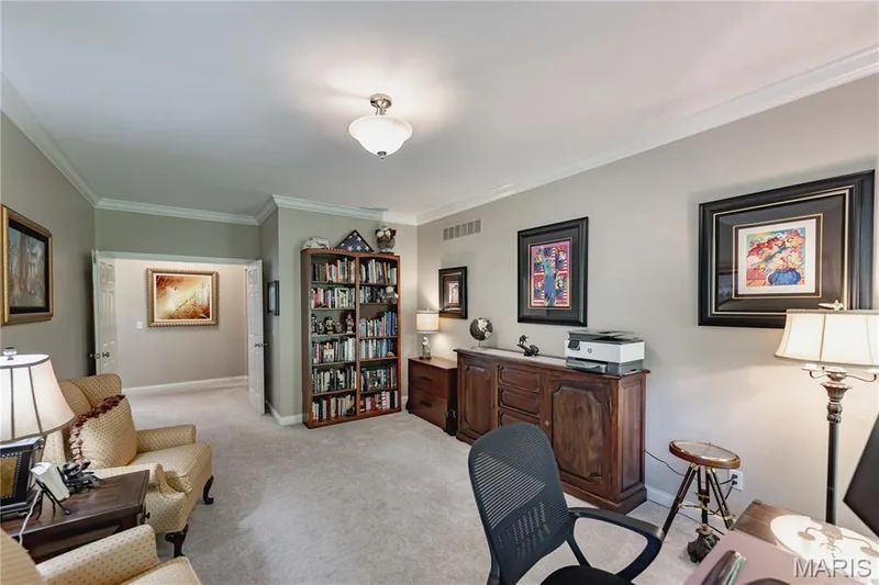 Main floor den/office (could easily add a closet if additional main floor bedroom is needed) — 4484 Kingfisher Court, Augusta, MO 63332