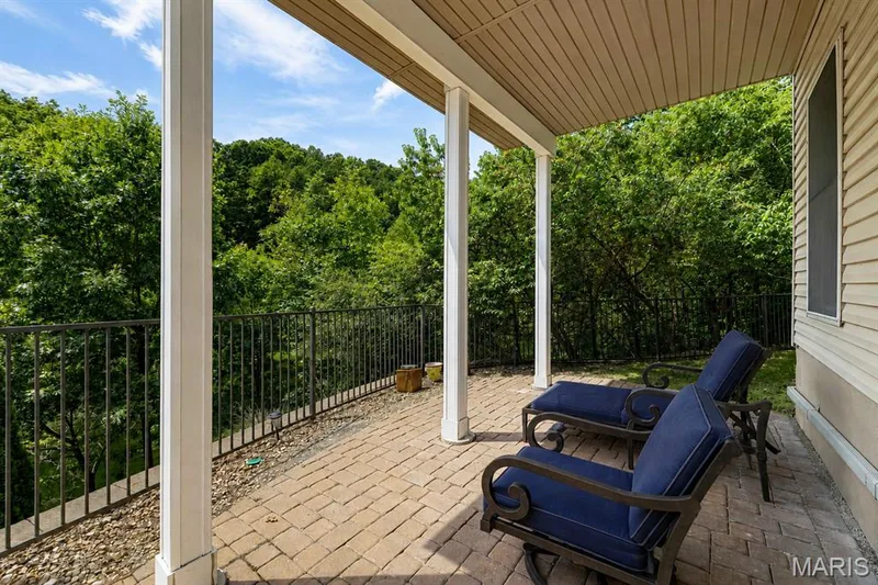 Covered lower level patio — 4484 Kingfisher Court, Augusta, MO 63332