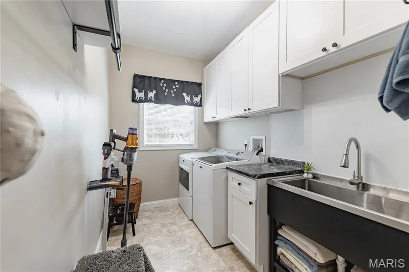 Main Floor Laundry recently updated with huge sink — 4484 Kingfisher Court, Augusta, MO 63332