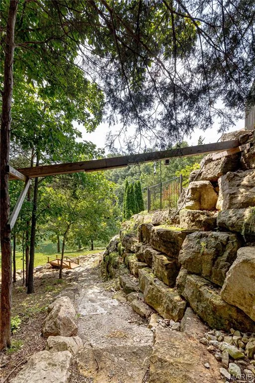 stone walkway to the lake — 4484 Kingfisher Court, Augusta, MO 63332