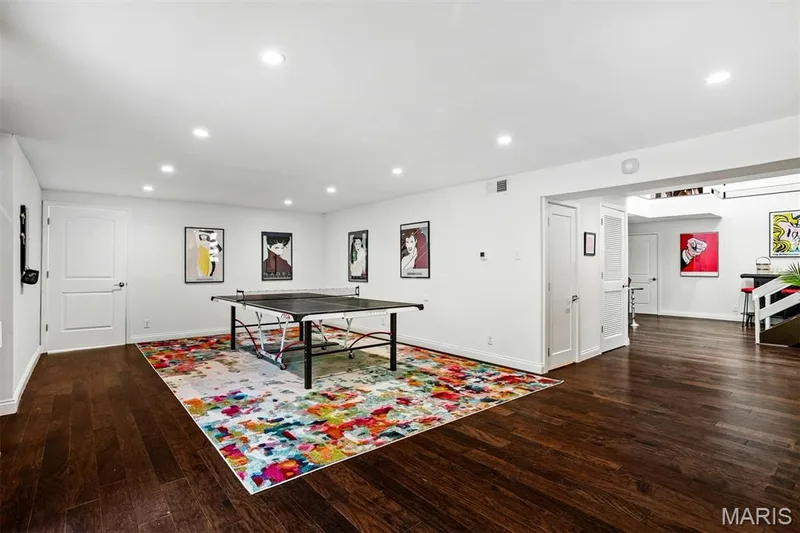 Entertainment area has huge storage closet connected — 35 Arrowhead Estates Court, Chesterfield, MO 63017