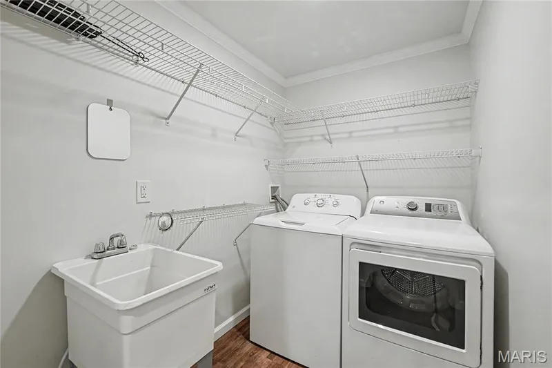Washer /Dryer stay and has a washout sink and shelving! — 31 Plackemeier, O'Fallon, MO 63366