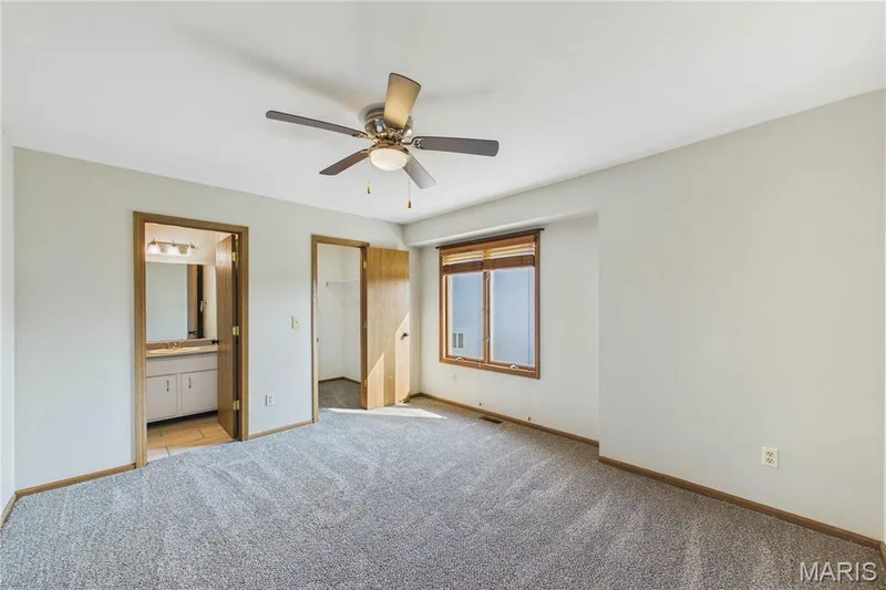 Bedroom 2 with full ensuite and walk-in closet — 3405 Sherman Park Drive #4C, St Charles, MO 63303