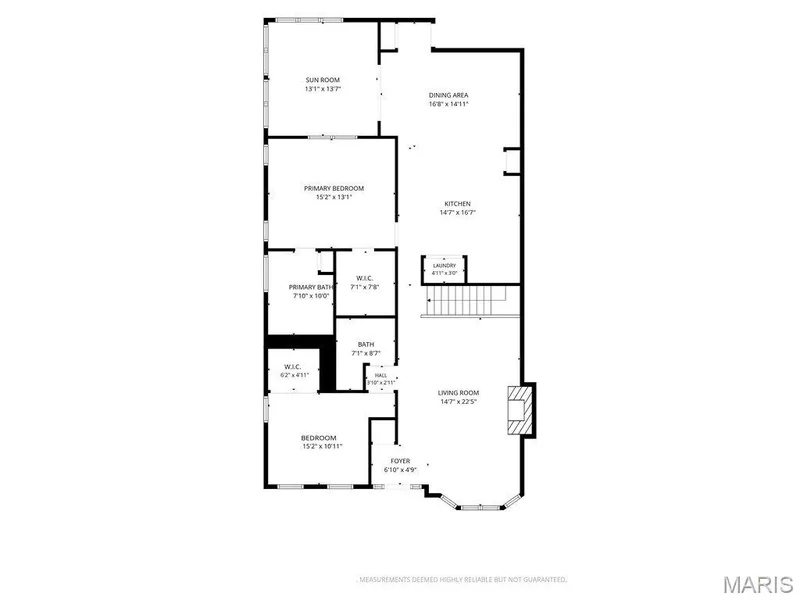 Main level floor plan — 781 Queens Court Place, St Peters, MO 63376