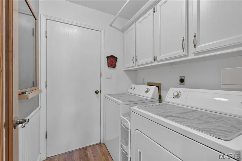 Main Floor Laundry INCLUDES Washer & Dryer & Cabinets!! — 16252 Lea Oak Court, Chesterfield, MO 63017