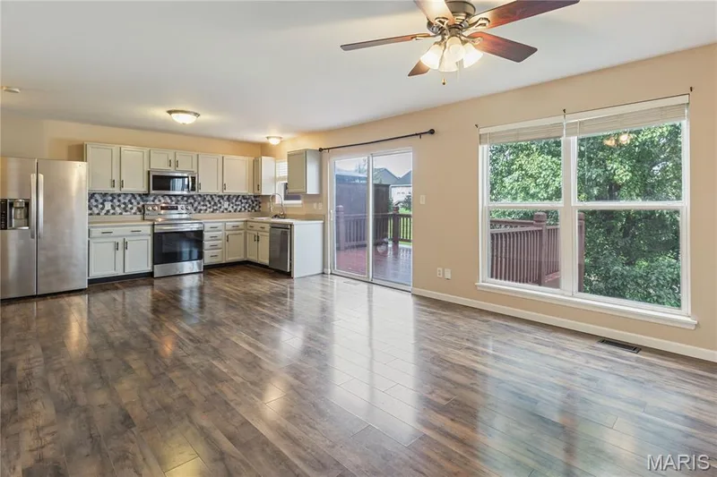 Living/dining/kitchen combo — 114 Waterside Crossing Drive, St Peters, MO 63376
