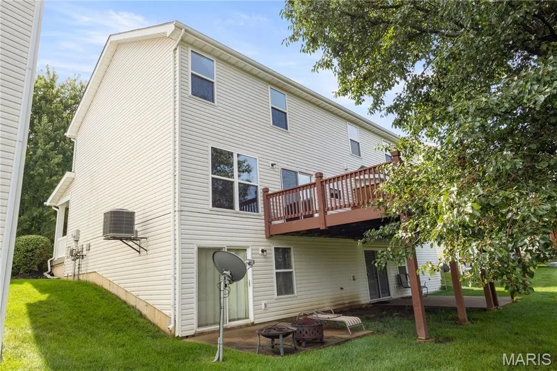 Walk out deck and patio on lower level — 114 Waterside Crossing Drive, St Peters, MO 63376