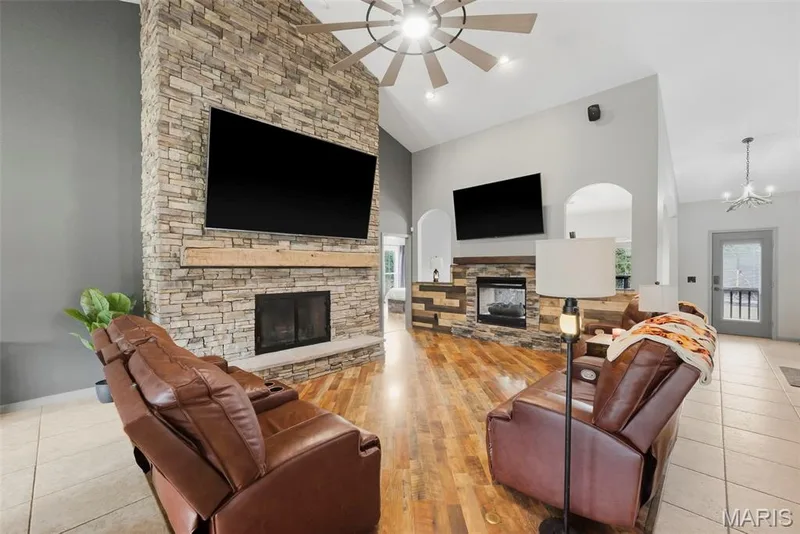 Inviting and warm great room — 1 Priority Drive N, Wentzville, MO 63385