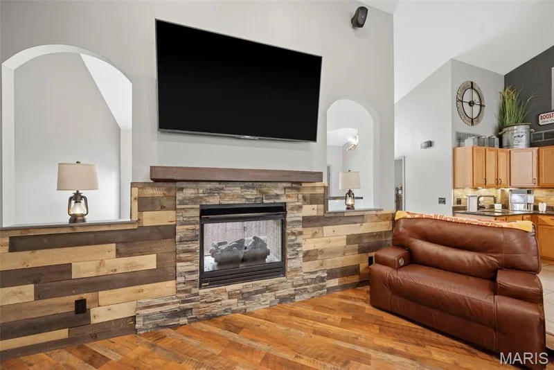Close up of 2nd fireplace — 1 Priority Drive N, Wentzville, MO 63385