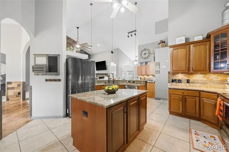 Center island and stainless appliances — 1 Priority Drive N, Wentzville, MO 63385
