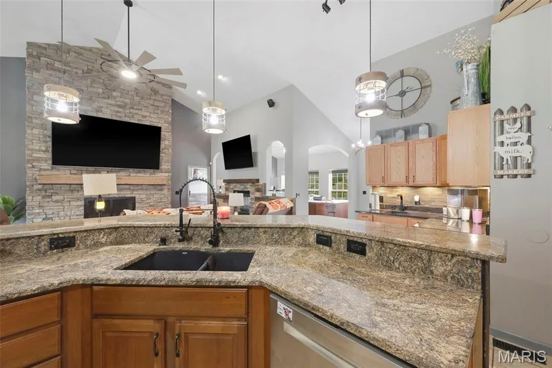 Butterfly bar looking into great room — 1 Priority Drive N, Wentzville, MO 63385