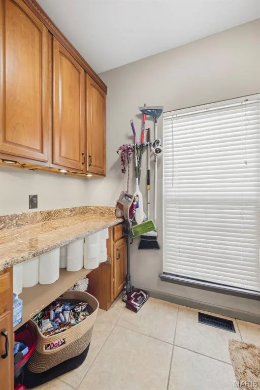 Conveniently located through door of powder room — 1 Priority Drive N, Wentzville, MO 63385